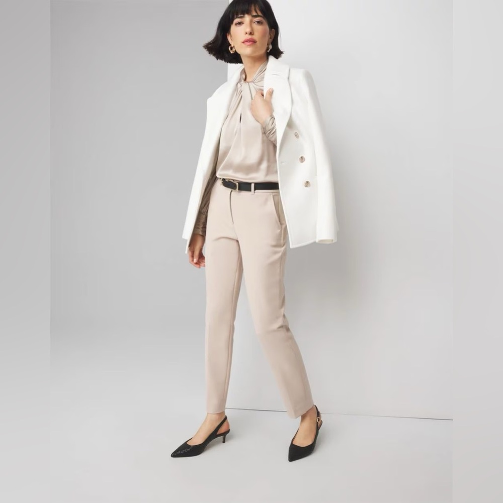 White House Black Market Taupe Women's Trousers